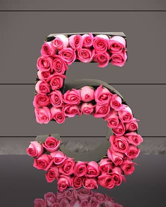 5 numeric flower